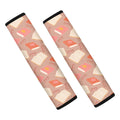 Reading Books And Glasses Pattern Print Car Seat Belt Covers