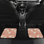 Reading Books And Glasses Pattern Print Front and Back Car Floor Mats