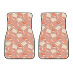 Reading Books And Glasses Pattern Print Front Car Floor Mats