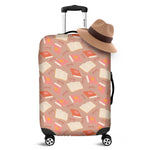 Reading Books And Glasses Pattern Print Luggage Cover