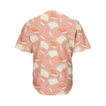Reading Books And Glasses Pattern Print Men's Baseball Jersey