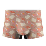 Reading Books And Glasses Pattern Print Men's Boxer Briefs