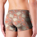 Reading Books And Glasses Pattern Print Men's Boxer Briefs