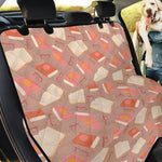 Reading Books And Glasses Pattern Print Pet Car Back Seat Cover