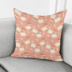 Reading Books And Glasses Pattern Print Pillow Cover