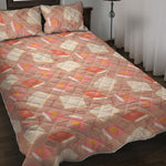 Reading Books And Glasses Pattern Print Quilt Bed Set
