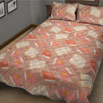 Reading Books And Glasses Pattern Print Quilt Bed Set
