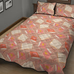 Reading Books And Glasses Pattern Print Quilt Bed Set