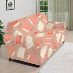 Reading Books And Glasses Pattern Print Sofa Cover