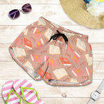 Reading Books And Glasses Pattern Print Women's Shorts