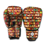 Reading Library Pattern Print Boxing Gloves