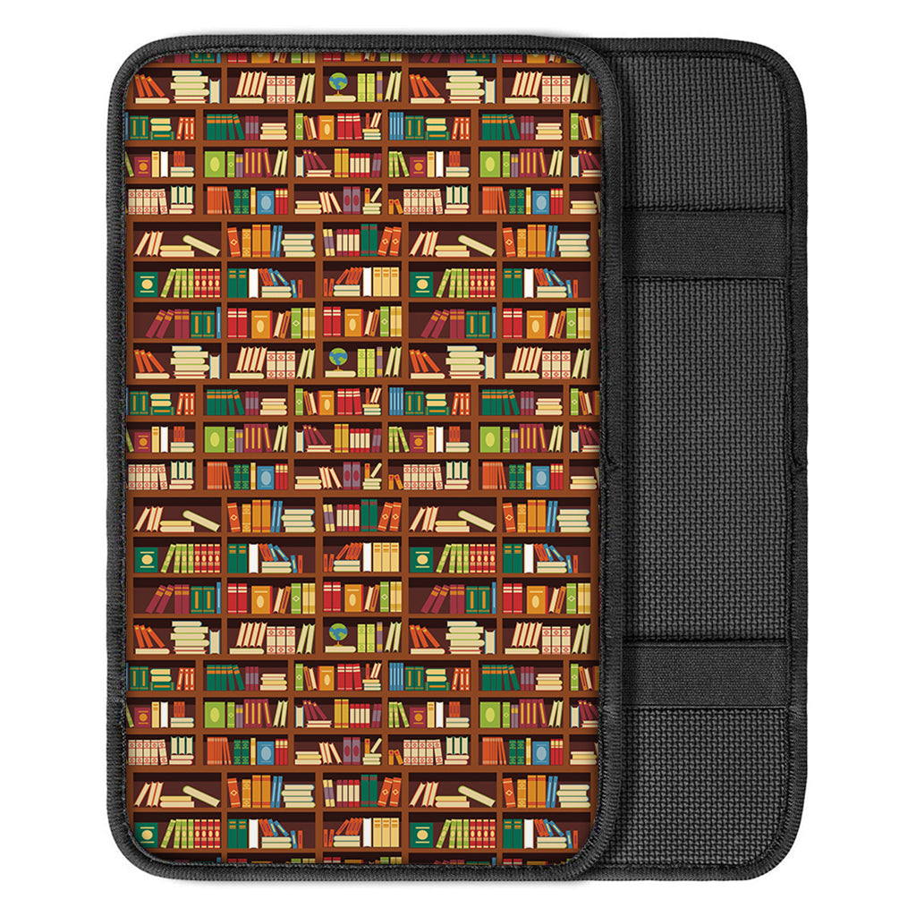 Reading Library Pattern Print Car Center Console Cover
