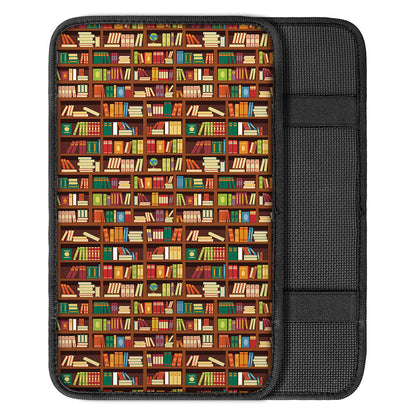 Reading Library Pattern Print Car Center Console Cover