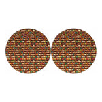 Reading Library Pattern Print Car Coasters