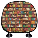 Reading Library Pattern Print Car Headrest Covers