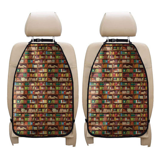 Reading Library Pattern Print Car Seat Organizers