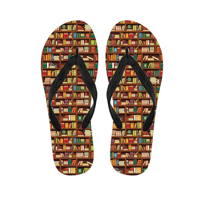 Reading Library Pattern Print Flip Flops