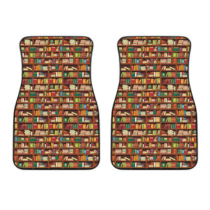 Reading Library Pattern Print Front Car Floor Mats