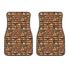 Reading Library Pattern Print Front Car Floor Mats