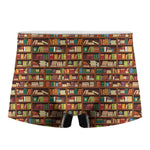 Reading Library Pattern Print Men's Boxer Briefs