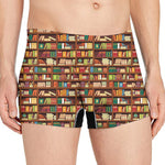 Reading Library Pattern Print Men's Boxer Briefs