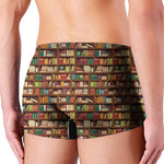 Reading Library Pattern Print Men's Boxer Briefs