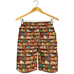 Reading Library Pattern Print Men's Shorts