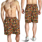 Reading Library Pattern Print Men's Shorts