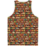 Reading Library Pattern Print Men's Tank Top