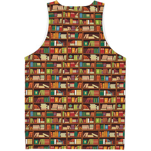 Reading Library Pattern Print Men's Tank Top