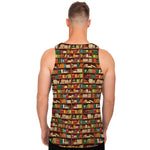 Reading Library Pattern Print Men's Tank Top