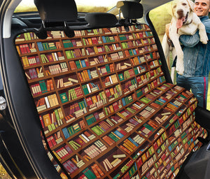 Reading Library Pattern Print Pet Car Back Seat Cover