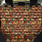 Reading Library Pattern Print Pet Car Back Seat Cover