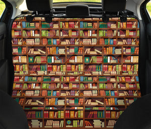 Reading Library Pattern Print Pet Car Back Seat Cover