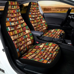 Reading Library Pattern Print Universal Fit Car Seat Covers