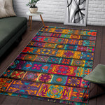 Rectangle Mandala Bohemian Pattern Print Area Rug GearFrost