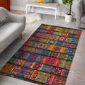 Rectangle Mandala Bohemian Pattern Print Floor Mat