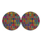 Rectangle Mandala Bohemian Pattern Print Car Coasters