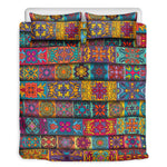 Rectangle Mandala Bohemian Pattern Print Duvet Cover Bedding Set