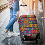 Rectangle Mandala Bohemian Pattern Print Luggage Cover GearFrost