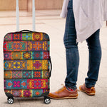 Rectangle Mandala Bohemian Pattern Print Luggage Cover GearFrost