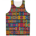Rectangle Mandala Bohemian Pattern Print Men's Tank Top