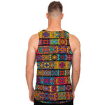 Rectangle Mandala Bohemian Pattern Print Men's Tank Top