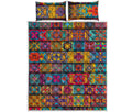 Rectangle Mandala Bohemian Pattern Print Quilt Bed Set