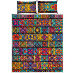 Rectangle Mandala Bohemian Pattern Print Quilt Bed Set