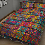 Rectangle Mandala Bohemian Pattern Print Quilt Bed Set