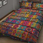 Rectangle Mandala Bohemian Pattern Print Quilt Bed Set