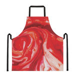 Red Acid Melt Print Apron