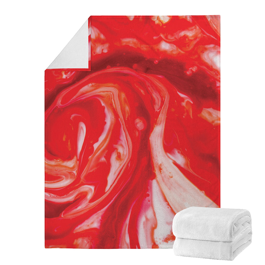 Red Acid Melt Print Blanket