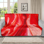 Red Acid Melt Print Futon Protector